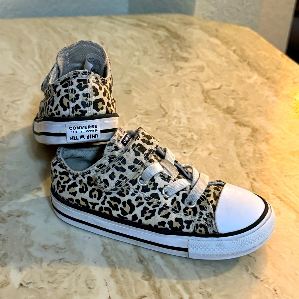 Toddler Converse Cheetah/Leopard Print Size 8